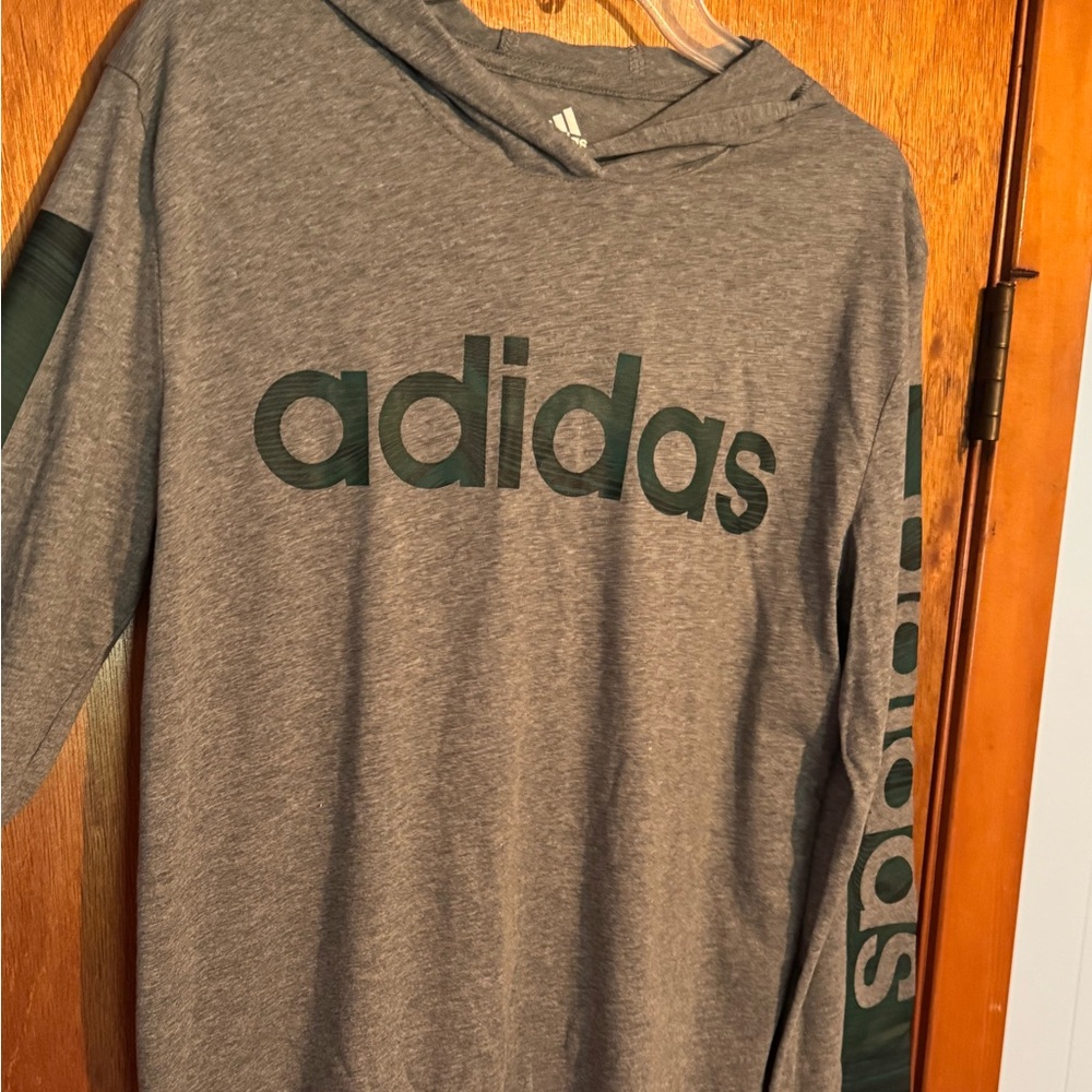 Boys Adidas L/S T-Shirt Hoodie